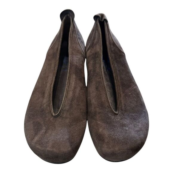 WOLKY Women's Brown Suede Leather Slip-on Ballet Flats Pumps 7 38 - Picture 3 of 5